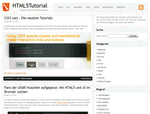 Tablet Screenshot of html5tutorial.de